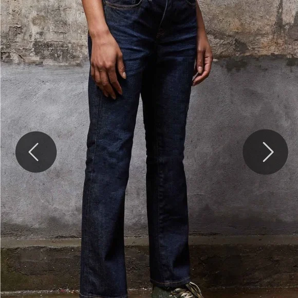 R13 Blue Ankle Cropped Jeans - Picture 4 of 14